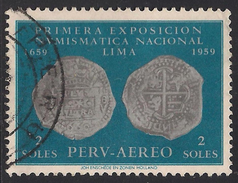 PRIMERA EXPOSICIÓN NUMISMATICA NACIONAL, LIMA.