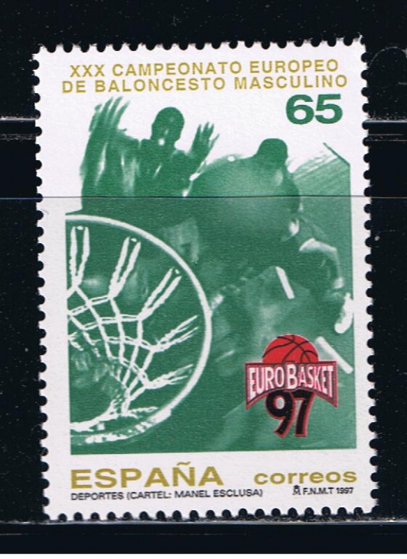 Edifil  3495  XXX Campeonato europeo de baloncesto masculino.  