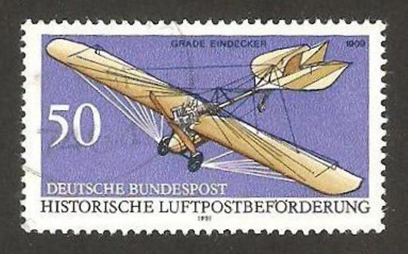 1355 - Historia del correo aéreo, monoplaza