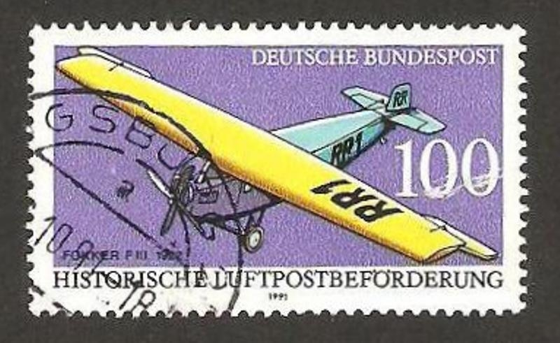 1356 - historia del correo aereo, fokker