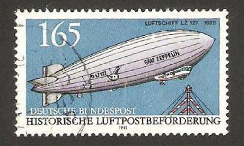 1357 - Historia del correo aéreo, dirigible
