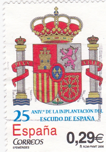 25 aniversario de la implantación del actual escudo de España    (R)