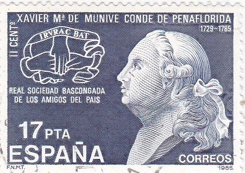 II Centenario de la muerte de Xavier María de Munive- Conde de Peñaflorida   (R)
