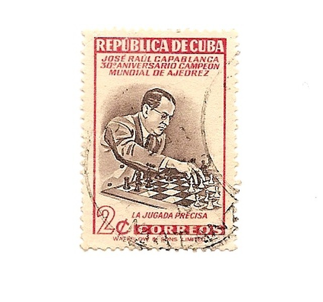 República de Cuba - AJEDREZ  Campeón del Mundo José Raúl Capablanca