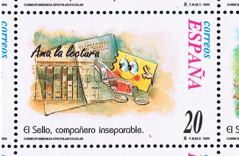 Edifil  3669  Correspondencia Epistolar Escolar.  El sello compañero inseparable.  