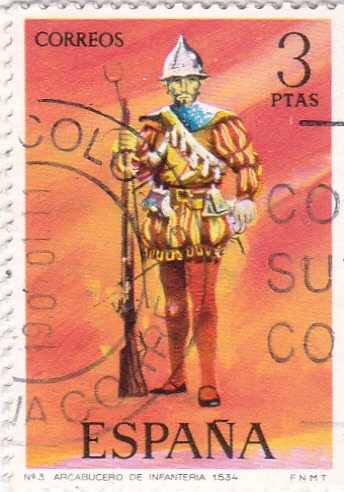 Arcabucero de Infantería 1534-UNIFORMES MILITARES   (S)