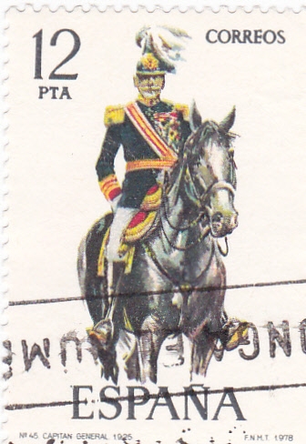 Capitán General 1925-UNIFORMES MILITARES   (S)