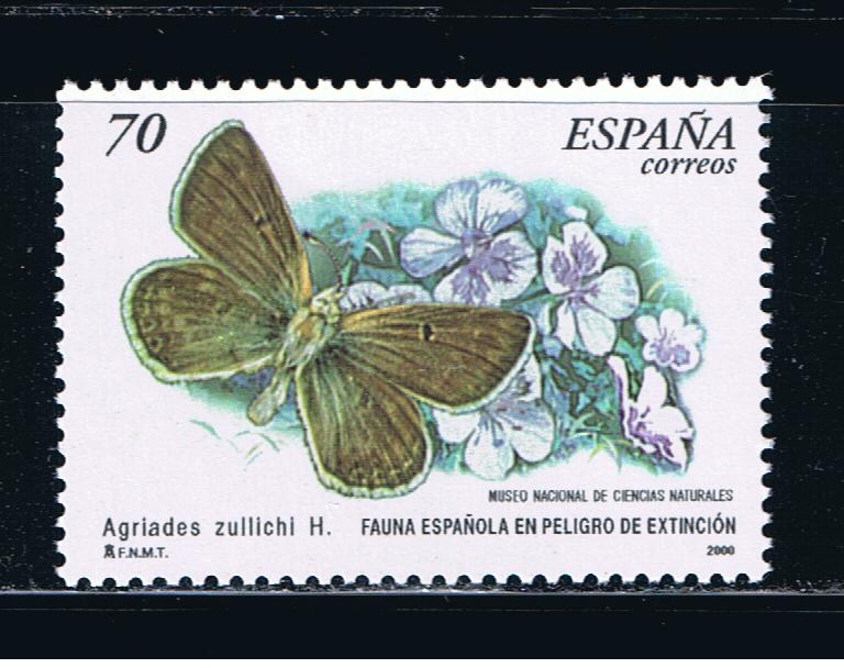 Edifil  3695  Fauna española en peligro de extinción. Mariposas.  