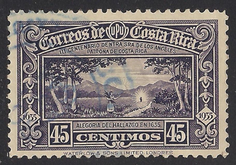 VISIÓN DE NTRA SRA DE LOS ÁNGELES 1635, PATRONA DE COSTA RICA.
