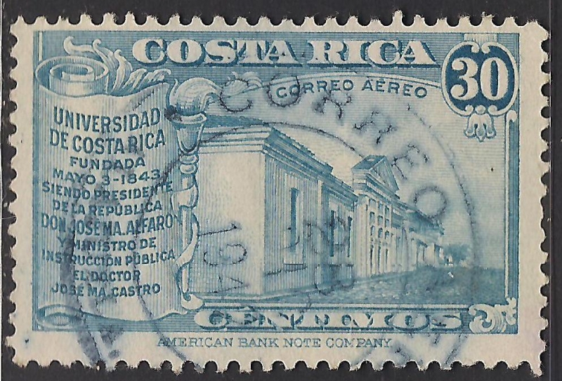 VIEJA UNIVERSIDAD DE COSTA RICA, FUNDADA EN 1843.