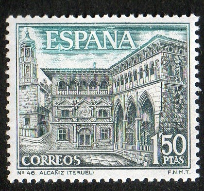 1935- Serie turística. Ayuntamiento de Alcañiz ( Teruel ).