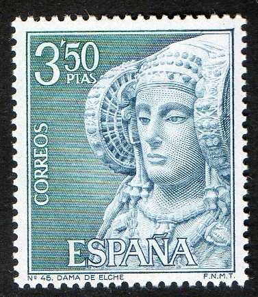 1937- Serie turística. La Dama de Elche. ( Alicante ).