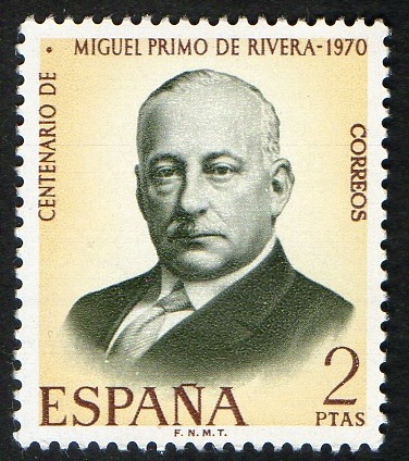1976- Centenario del nacimiento de Migul Primo de Ribera.
