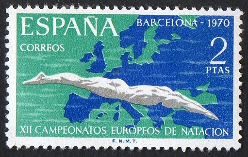 1989- XII Campeonatos europeos de natación , saltos y waterpolo.