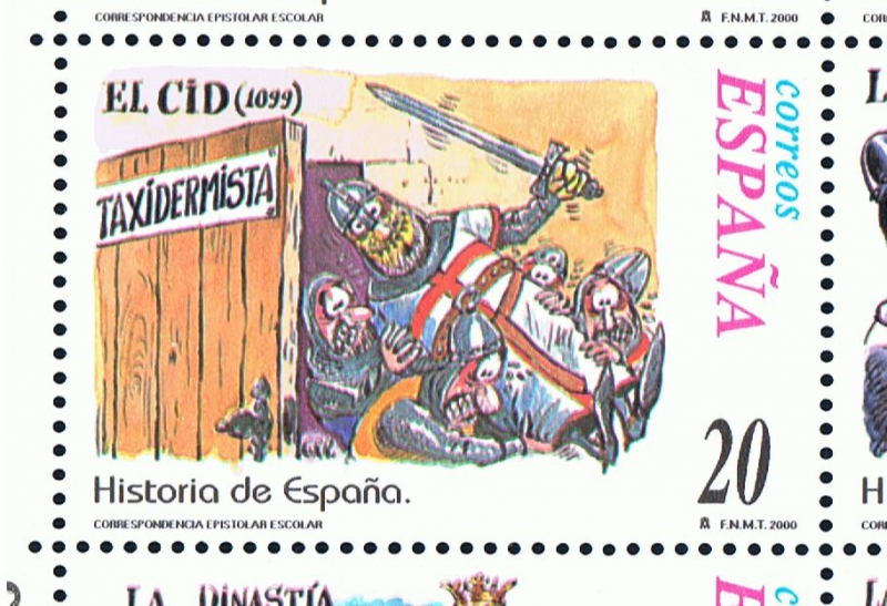Edifil  3750  Correspondencia Epistolar Escolar. Historia de España.  