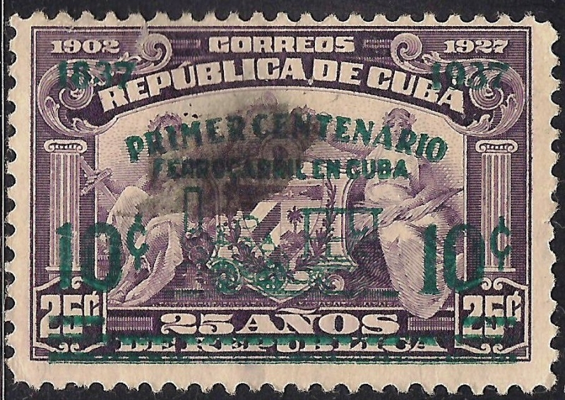 Centenario de los ferrocarriles cubanos.
