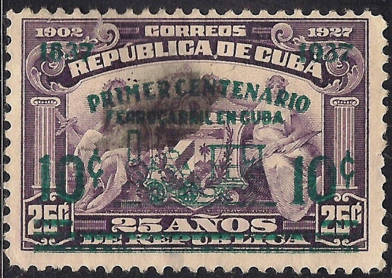 Centenario de los ferrocarriles cubanos.
