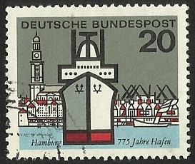 HAMBURG 775 JAHRE HAFEN - D. BUNDESPOST 