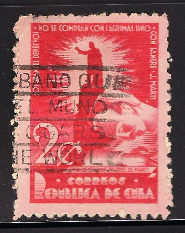 50 aniversario de la muerte de José 'Martí, patriota (en 1945).