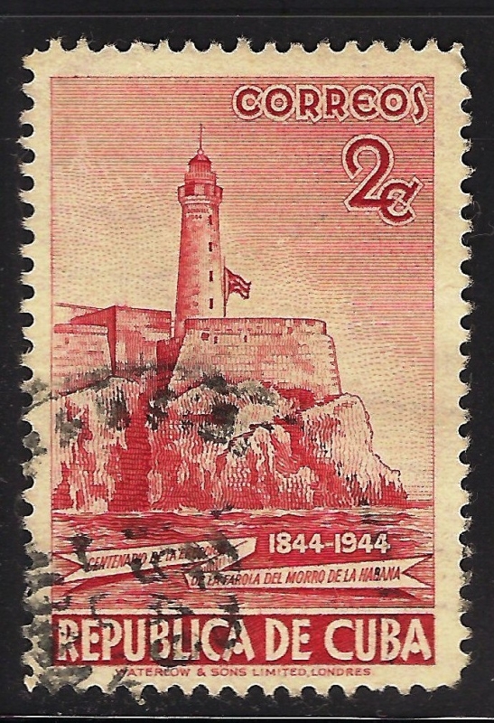Centenario (en 1944) del levantamiento del faro de Morro