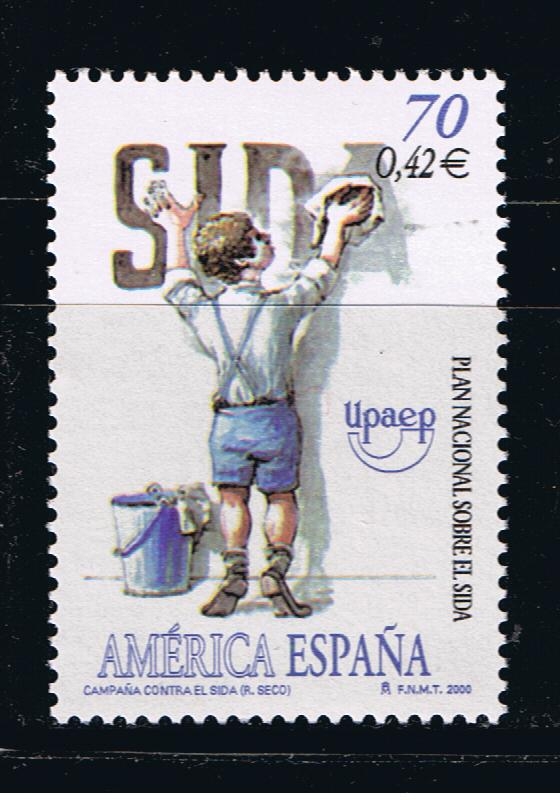 Edifil  3767  América-UPAEP. Campaña contra el SIDA.  