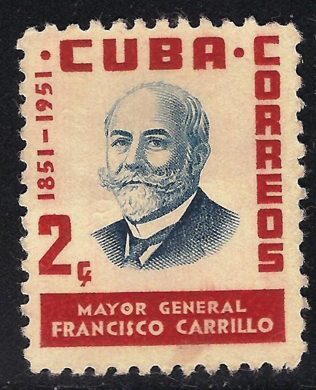 Cent. del nacimiento del mayor general Francisco Carrillo (1851-1926)