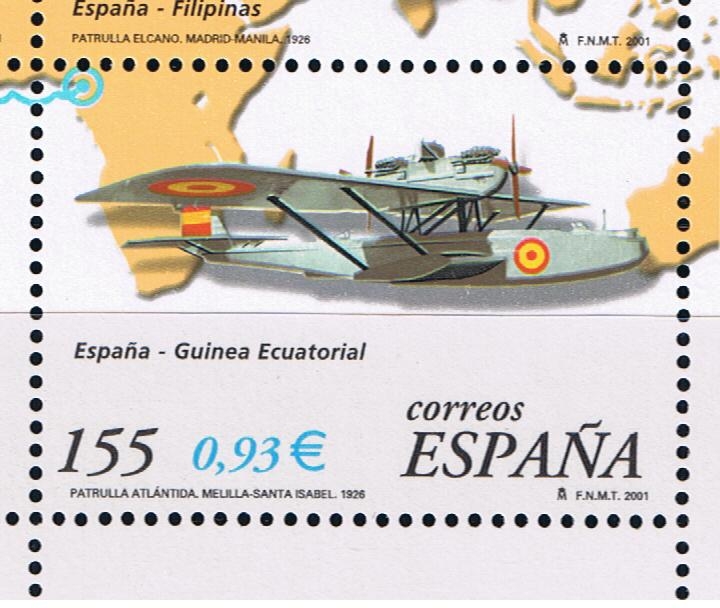 Edifil  3790 C  Aviación. 75º aniver. de primeros vuelos de la aviación española.  