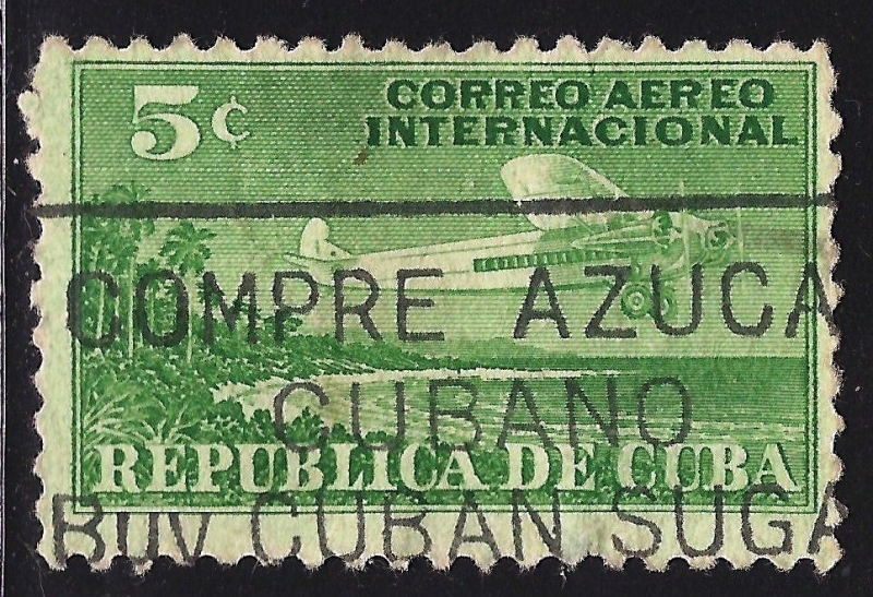 AEROPLANO Y COSTA DE CUBA.