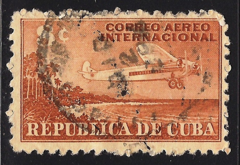 AEROPLANO Y COSTA DE CUBA.