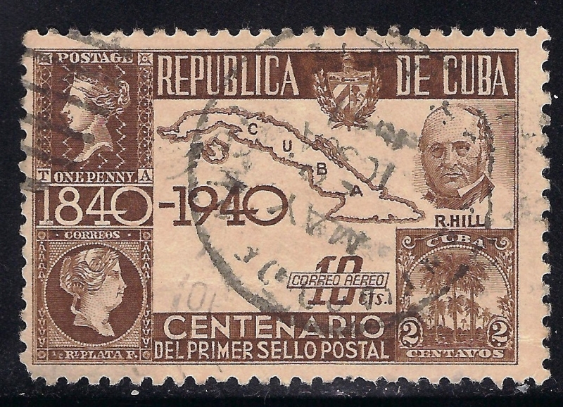 CENTENARIO DEL PRIMER SELLO POSTAL.