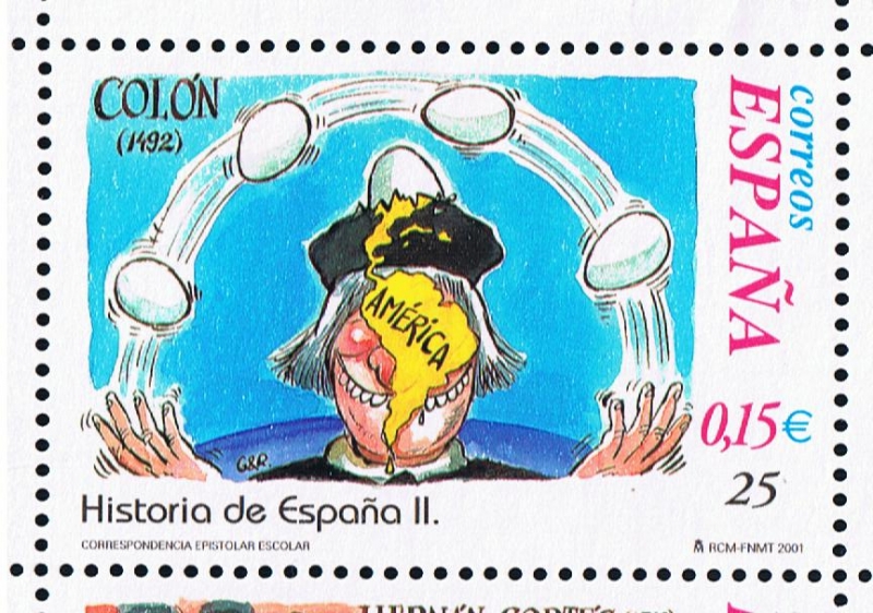 Edifil  3822  Correspondencia Epistolar Escolar. Historia de España.  