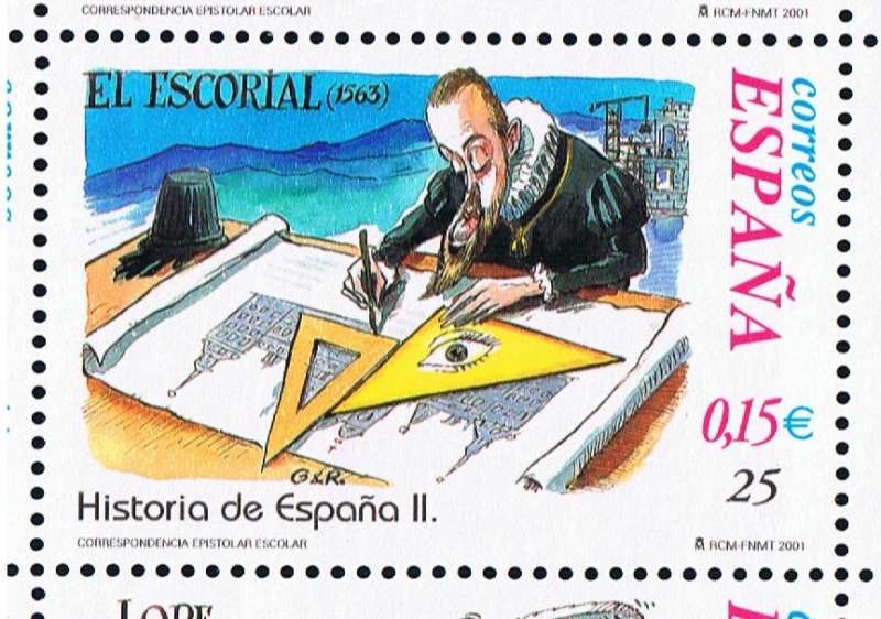 Edifil  3829  Correspondencia Epistolar Escolar. Historia de España.  
