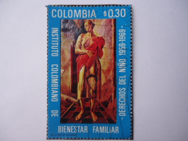 Instituto Colombiano de Bienestar Familiar -Madre y Niño- Derechos del Niño - 10° aniversarios,1959-