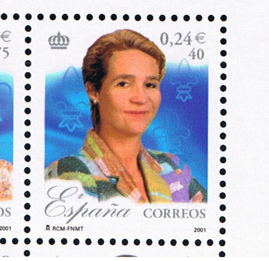 Edifil  3856 B  25º aniver. del Reinado de S.M. Don Juan Carlos I.  