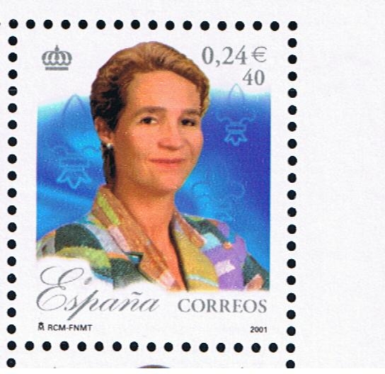 Edifil  3856 B  25º aniver. del Reinado de S.M. Don Juan Carlos I.  