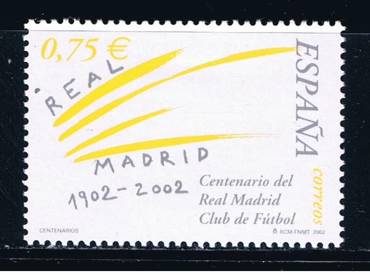 Edifil  3880  Centenario del Real Madrid Club de Fútbol.  