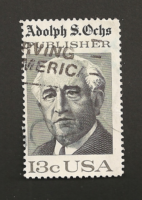 Adolph S. Ochs, editor