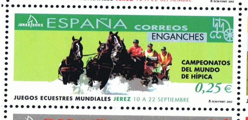Edifil  3898  Juegos Ecuestres Mundiales. Campeonatos del Mundo de Hípica.  