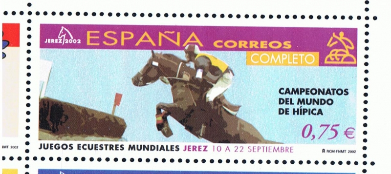Edifil  3903  Juegos Ecuestres Mundiales. Campeonatos del Mundo de Hípica.  
