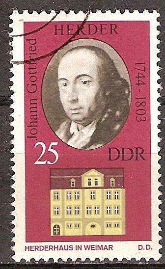 Johann Gottfried Herder (1744-1803) y la Cámara de Herder en Weima-DDR.