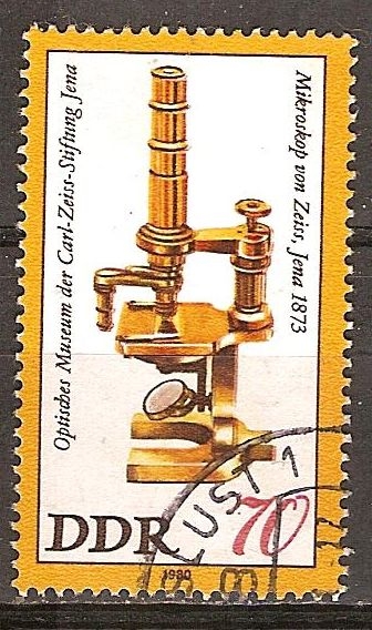  Museo óptica de Carl-Zeiss-Jena(Microscopio Zeiss,1873)DDR. 