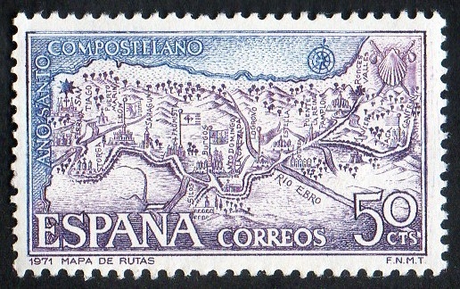 2047- Año Santo Compostelano.  Rutas Jacobeas españolas.