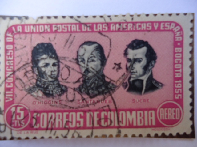 VII Congreso de la Unión Postal de las Américas y España- Bogotá 1955