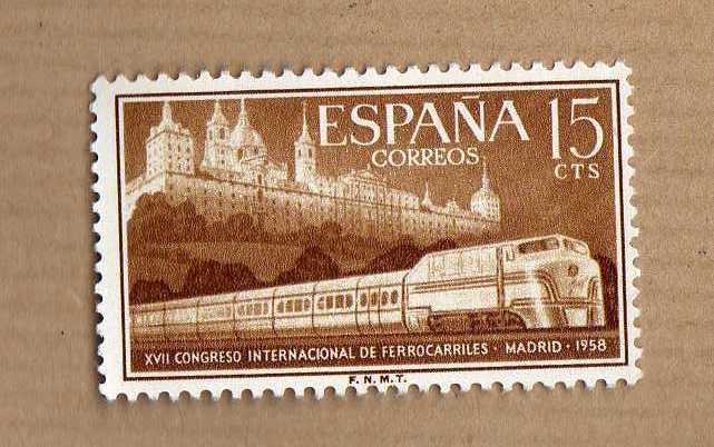 Edifil 1232 Tren Talgo y monasterio del Escorial