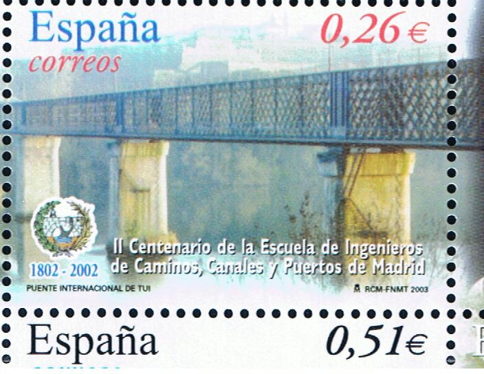 Edifil  3966 A  II cente. de la Escyela de Ingenieros de Caminos, Canales y Puertos de Madrid.  