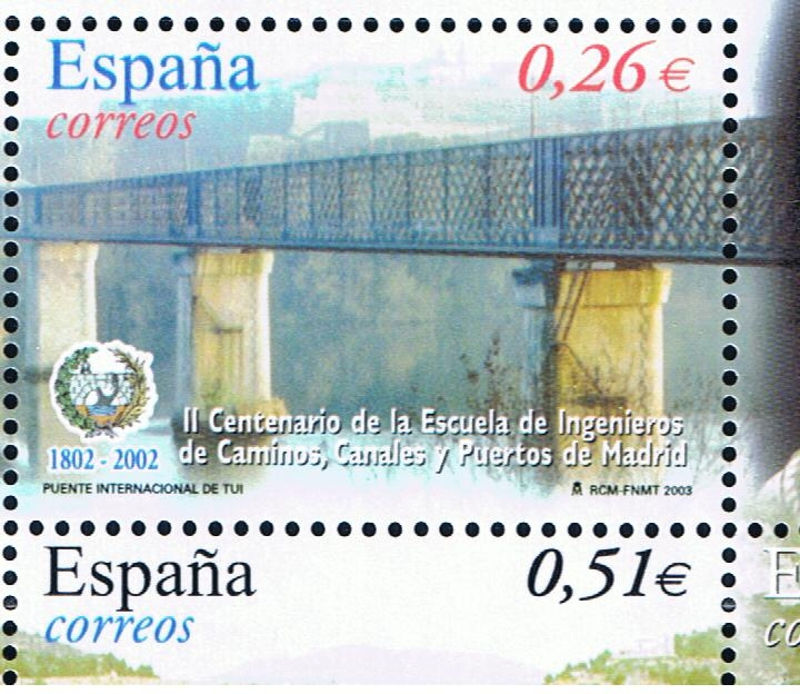 Edifil  3966 A  II cente. de la Escyela de Ingenieros de Caminos, Canales y Puertos de Madrid.  