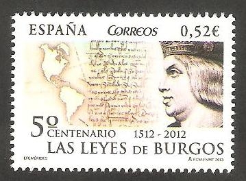  V centº de las leyes de Burgos