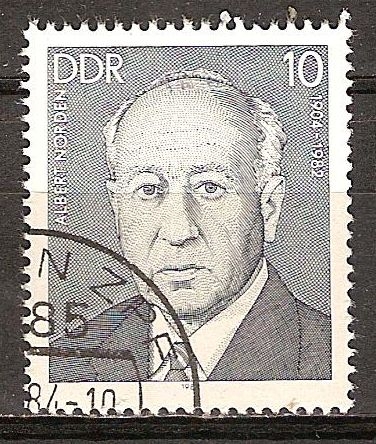 Las personalidades socialistas.Albert Norden (1904-1982)DDR.