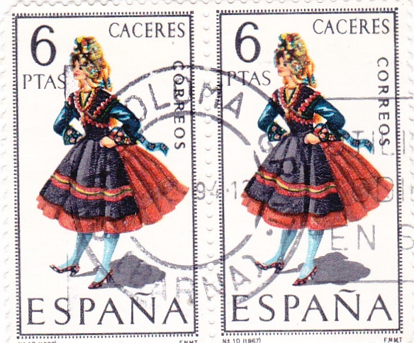 CACERES -Trajes típicos españoles (U)