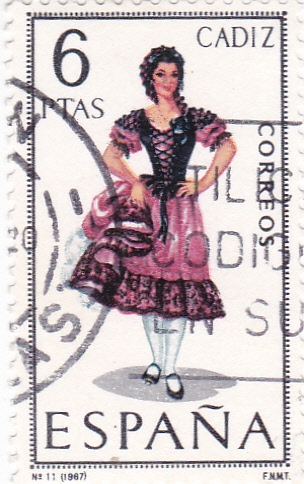 CADIZ -Trajes típicos españoles (U)